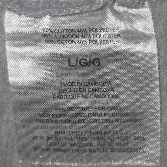 AND1 Men's Air Mail Baller Basketball Sports Gray Athletic Graphic Tee Large - Picture 7 of 7